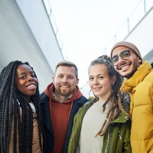 Young adults together